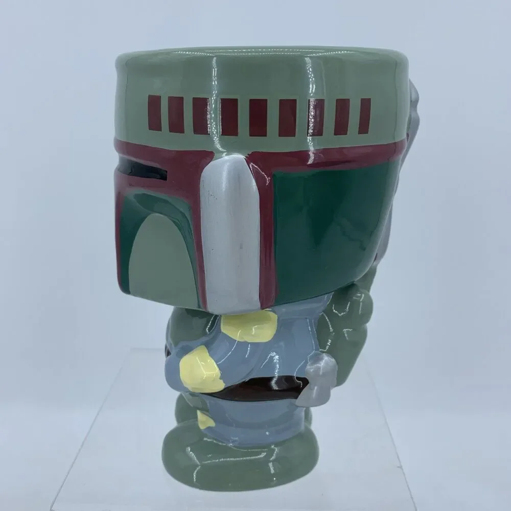 Boba Fett Mandalorian Star Wars Goblet Cup Mug Ceramic Bounty Hunter By Galerie‎